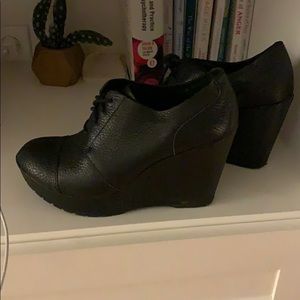 Kork Ease Korks wedge oxford black 8.5